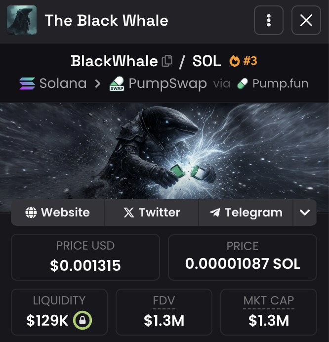 #BlackWhale is trending on <a href="/X/">X</a>

CA:8y45AJzCUBSZL1UDFQRzCKovQBLQFudBrpPeg5yNpump