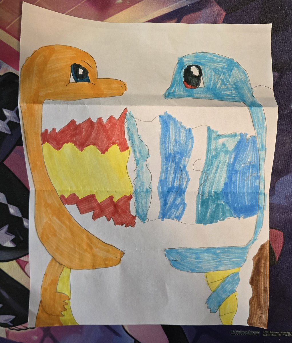 MythicCardz's tweet image. Drawn by my daughter: One of my most prized pieces in my collection.