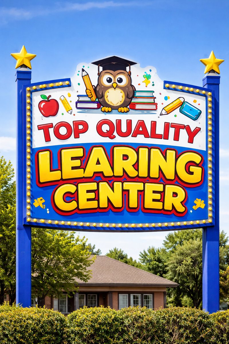 DarylMoore's tweet image. Got our new daycare sign built. We are opening in Janary #learingcenter #daycare