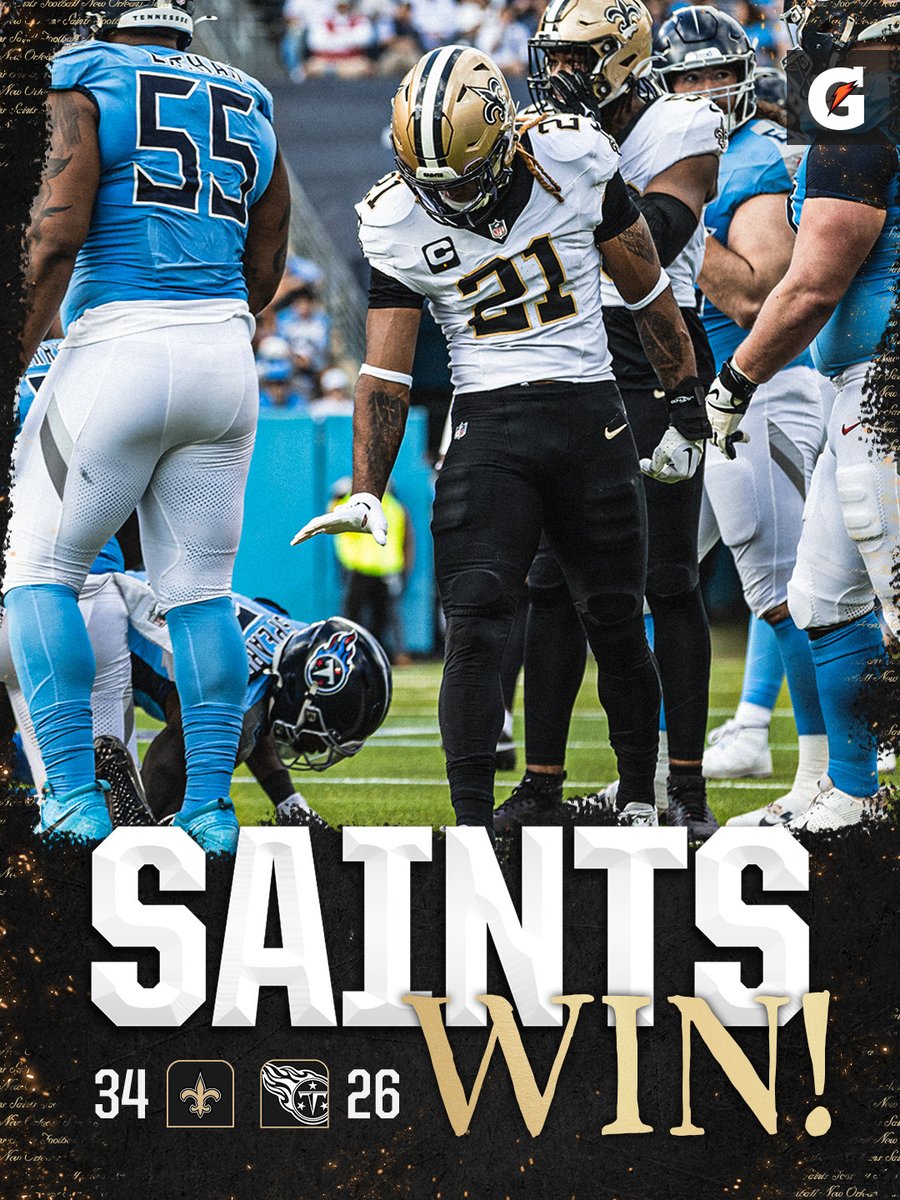 4 IN A ROW

#Saints | <a href="/Gatorade/">Gatorade</a>
