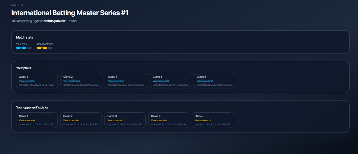 AbrahamJB's tweet photo. been 3 days already
wanted to thanks to @gambadogs and @MonkeyTilt for allow me participate in the #IBMS tournament
my 1st time doing sport bet i think i did it good but still lost, now waiting for next IBMS tournament
was really fun to participate https://t.co/vNSIrER5eI
