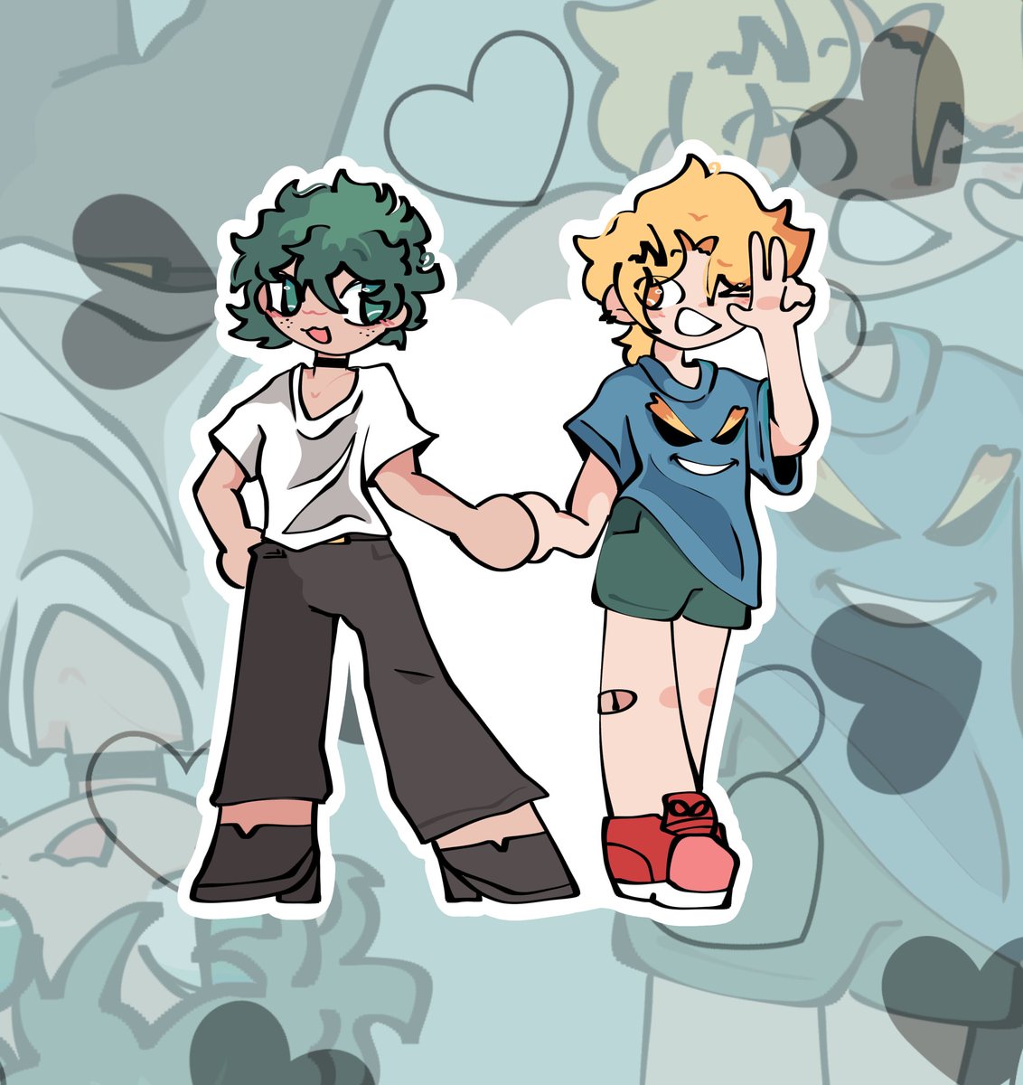 WeirdoSMHH's tweet photo. Did did anyone mention #sparknotes ??🤭💚💛
I forgot how much I love this pair Tehehe… https://t.co/KMziPakJvr