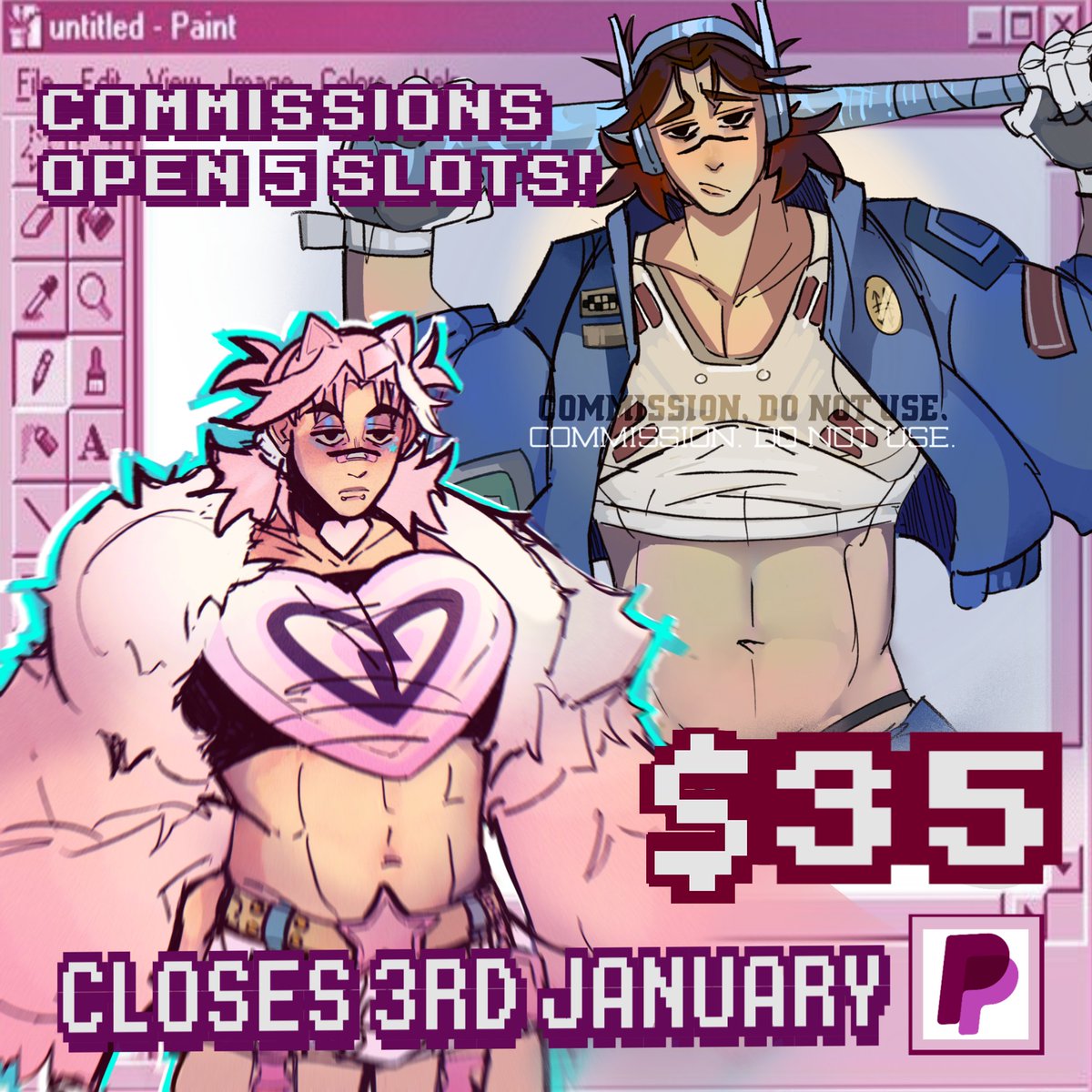 Jenn_Draws's tweet image. ⚠️I'm open~ Commissions.⚠️
35 USD ($) until 3rd January! 5 slots will be available. If you are interested please contact me in dms.