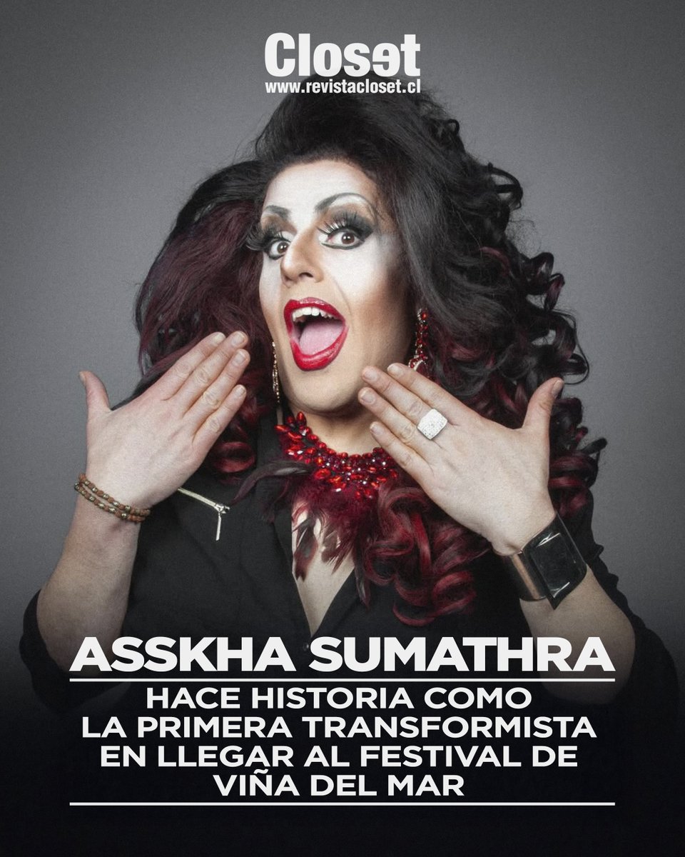 Transformista Asskha Sumathra, lista para el Festival de Viña del Mar 2026 👉 instagram.com/p/DS0itrlkawC/