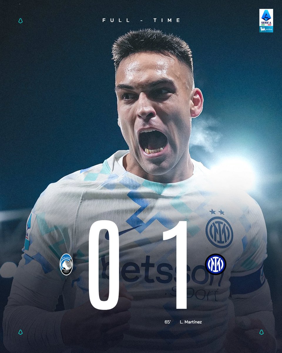SerieA's tweet image. La firma su #AtalantaInter è quella di Lautaro Martínez ✍️