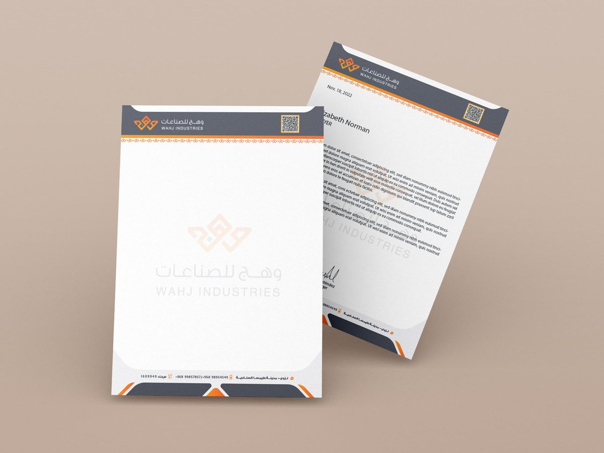 تصميم شعار وهوية تجاريه لشركه وهج للصناعات🎨🙏
لطلب والتواصل واتساب او خاص📩

#ليلي_عبداللطيف
#ساحل_العاج_الكاميرون