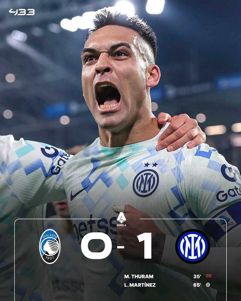 433's tweet image. 𝐈𝐍𝐓𝐄𝐑 𝐆𝐎 𝐓𝐎𝐏 𝐎𝐅 𝐓𝐇𝐄 𝐓𝐀𝐁𝐋𝐄 🔝

5 goals for Lautaro Martínez in his last 4 Serie A matches and currently the Serie A top scorer 🔥