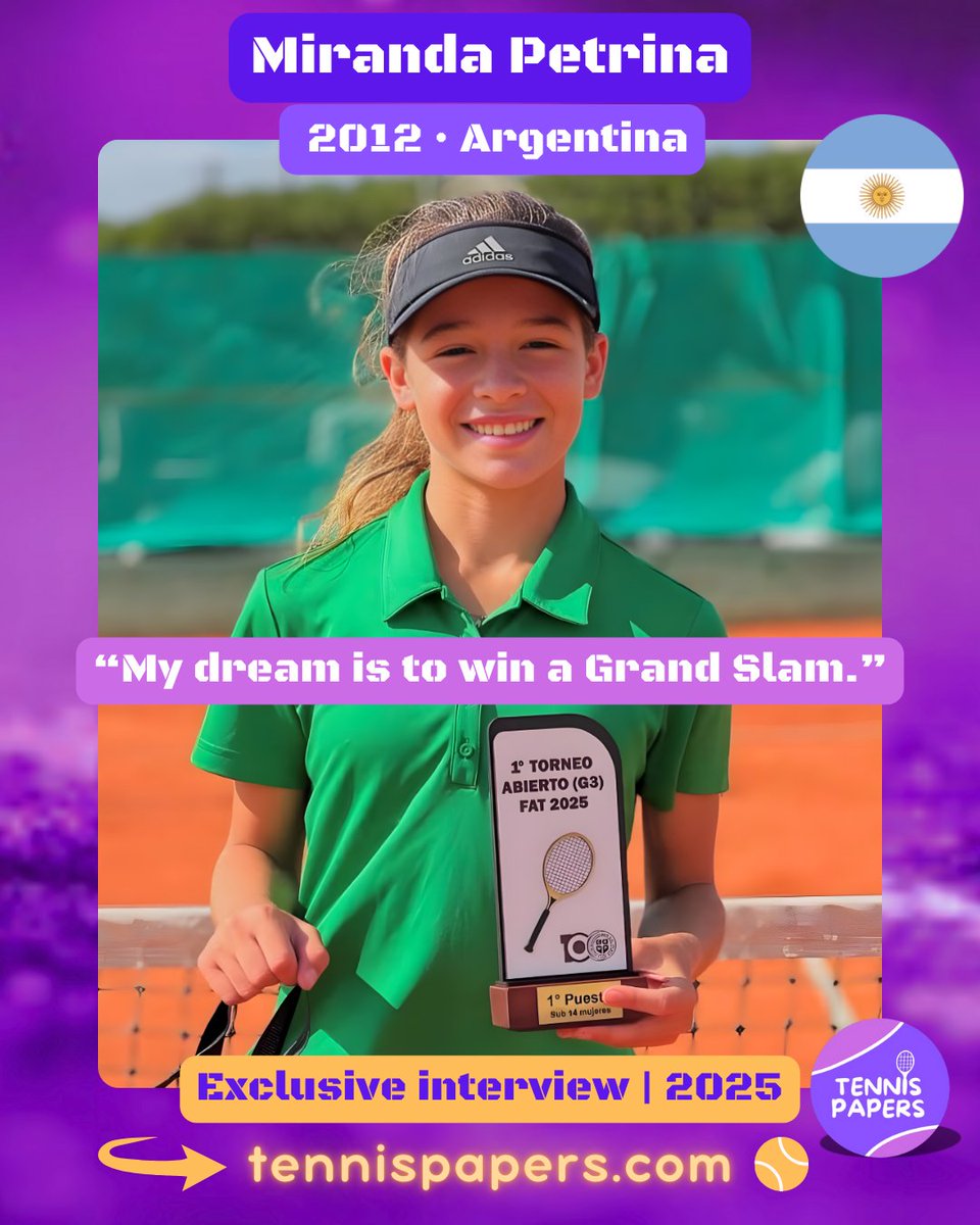 TennisPapers's tweet photo. 🎙️ Exclusive interview with Tennis Papers 📰
👉 https://t.co/KItUQuvAog 🎾
#tennispapers #JuniorTennis #TennisLife #futureprofessional #TennisKids #juniortennisplayers https://t.co/P6PyGcNno5