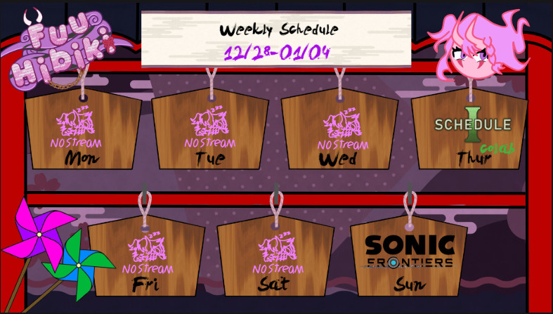 IMFuuffy's tweet image. We have one more week before I return to stream   

Wed: Schedule I colab at 8pm est 
Sun: Return to streaming\Sonic Frontier 8pm est