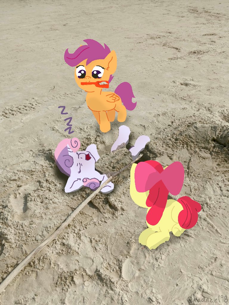 La pinchi suidibel gets buried while she's asleep lol
#mylittlepony