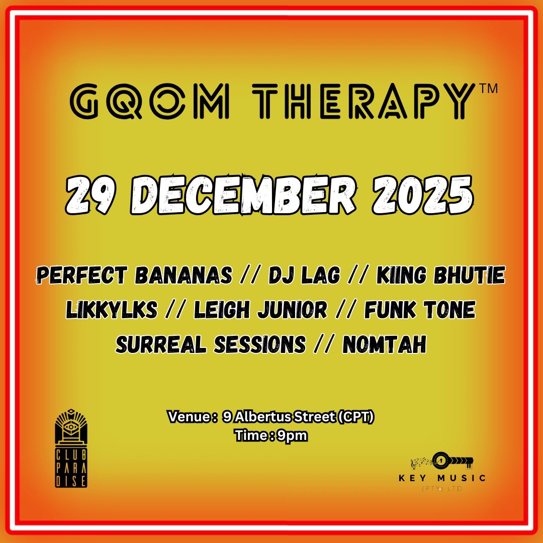 GqomAddicts's tweet image. All online tickets are sold out! ❤️🔥
Make a race for the limited door tickets. ✅