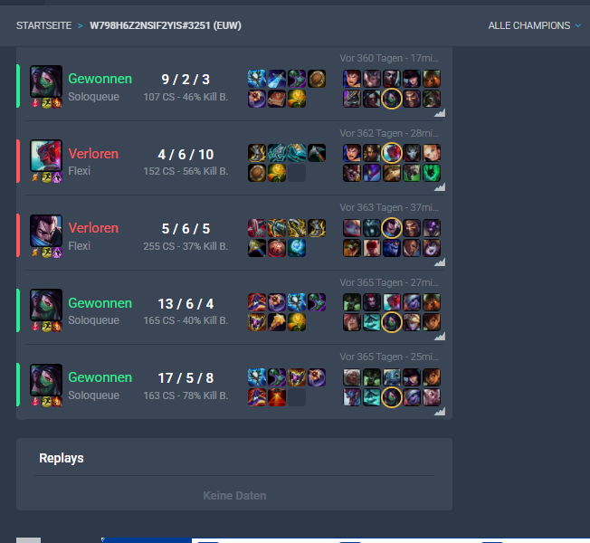 xLaancer's tweet photo. @RiotSupportDACH hier ein spieler der sich als akali otp mal kurz einen deboosted account gekauft hat 
keine matchhistory und bronze split 14 damit er jetzt bisschen in low elo als otp spielen kann. dieser spieler sollte eine lange sperre bekommen. 
https://t.co/f8ypX7EEkJ https://t.co/En7AB2m58r
