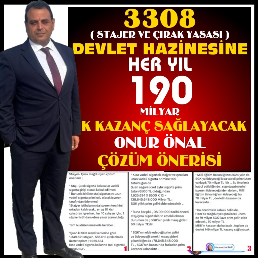 Eg999
Çalışma Tam❗️
Sıgorta Yarım❗️
Biz üreten eller yaşamali 
200milyar getirisi ile
3️⃣3️⃣0️⃣8️⃣Gelecek Mesleki Egitimde 💥
 <a href="/Yusuf__Tekin/">Yusuf Tekin</a>
<a href="/RTErdogan/">Recep Tayyip Erdoğan</a> 
<a href="/Onuronal_/">Onur Önal</a>
<a href="/isikhanvedat/">Prof. Dr. Vedat Işıkhan</a> 
<a href="/_cevdetyilmaz/">Cevdet Yılmaz</a> 
<a href="/dbdevletbahceli/">Devlet Bahçeli</a>
<a href="/MSCANBAL/">Mehmet Salih CANBAL</a> 
Tam Sigorta Yaparak
#StajyerÇırağıYaşatkiSanayiYaşasın