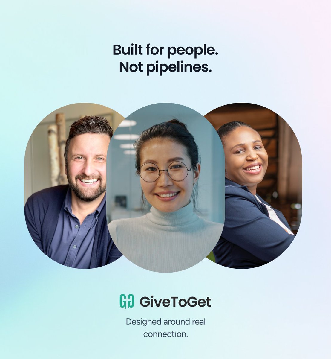 _GiveToGet_'s tweet photo. Hiring works best when it reflects how people actually connect.  

Through conversations, shared context, and relationships built over time.

That’s the foundation Give to Get is built on.
 #HumanCentered #HiringWithIntent #WorkRelationships #GiveToGet https://t.co/8Z8N9ssjtX