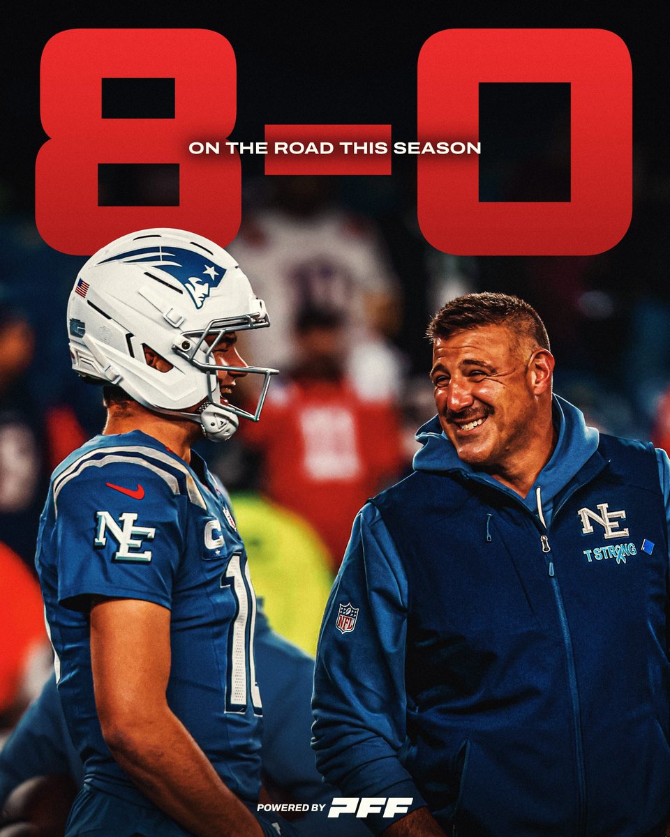 Only one team is undefeated on the road this season:

The New England Patriots 🇺🇸