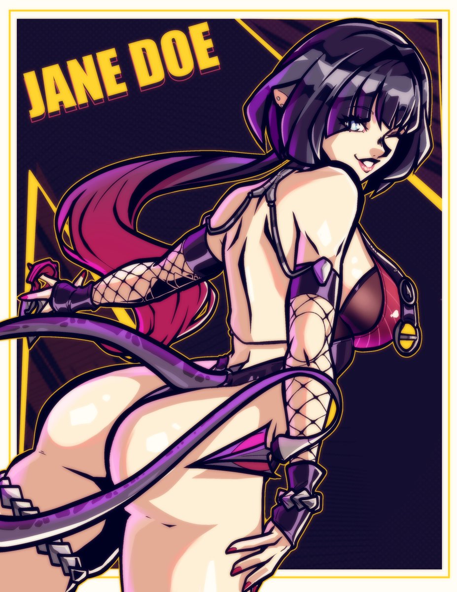 This time im that late to the party! so 9its a victory ahha, anyway, i hope you enjoy this commission of #JaneDoe's new skin!! no skirt, because its better and you know it!

#ZZZArt #ZenlessZoneZero #nicole #zzzfanart #zzzero  #leatherpants #ratgirl #digitalart  #janedoezzz