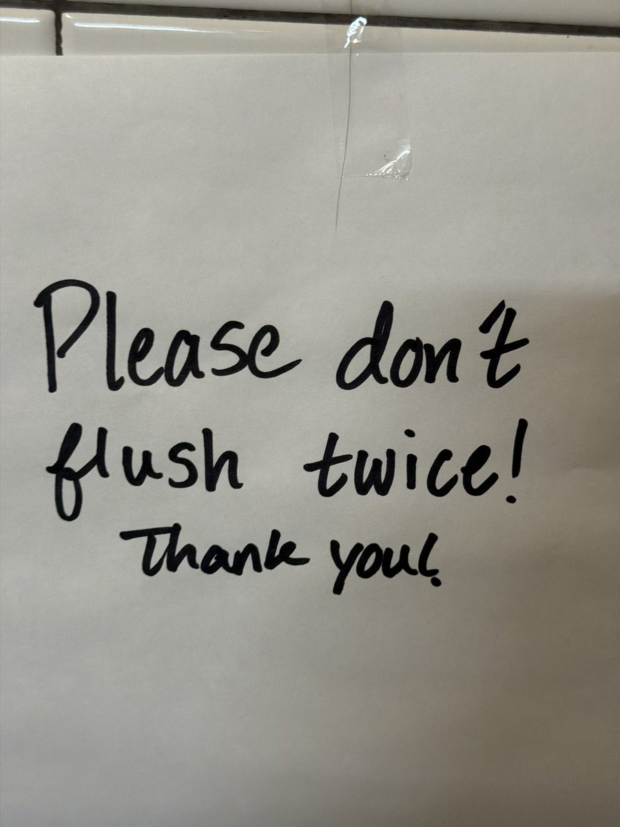 Flushed three times.