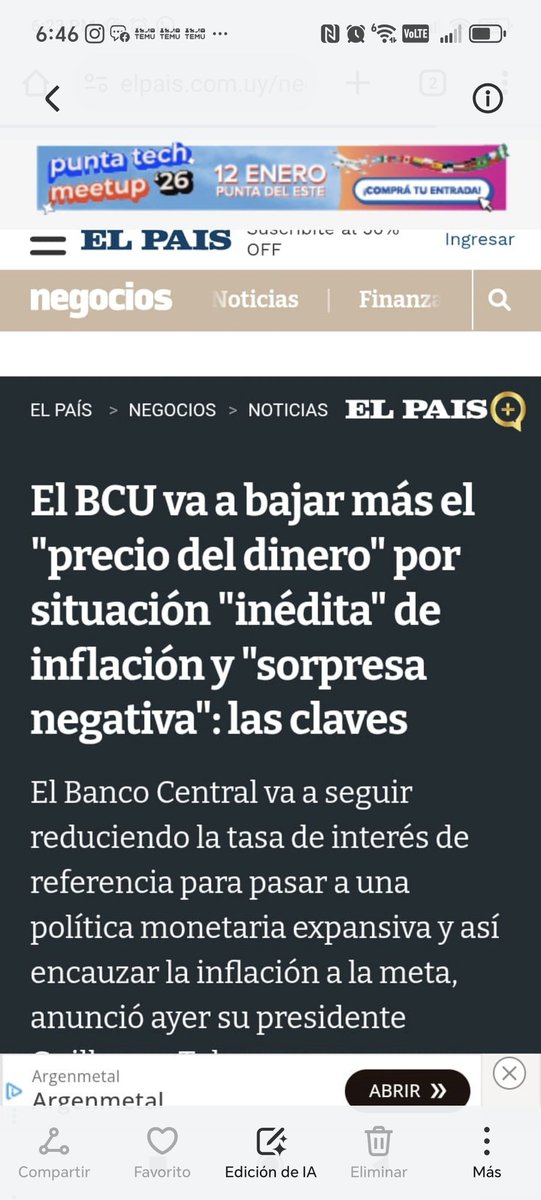 El BCU esta jugando con fuego, sentando las bases de una recesión. Distorsiona los precios, incentivando el consumo y el endeudamiento por encima del ahorro. El mono volvió a agarrar la escopeta.
