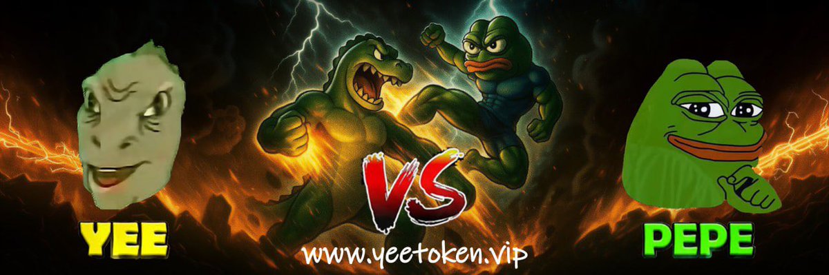 $YEE vs $PEPE in 2025/2026
is like
$SHIB vs $DOGE in 2021
We're here to take over
We're here to flip $PEPE
