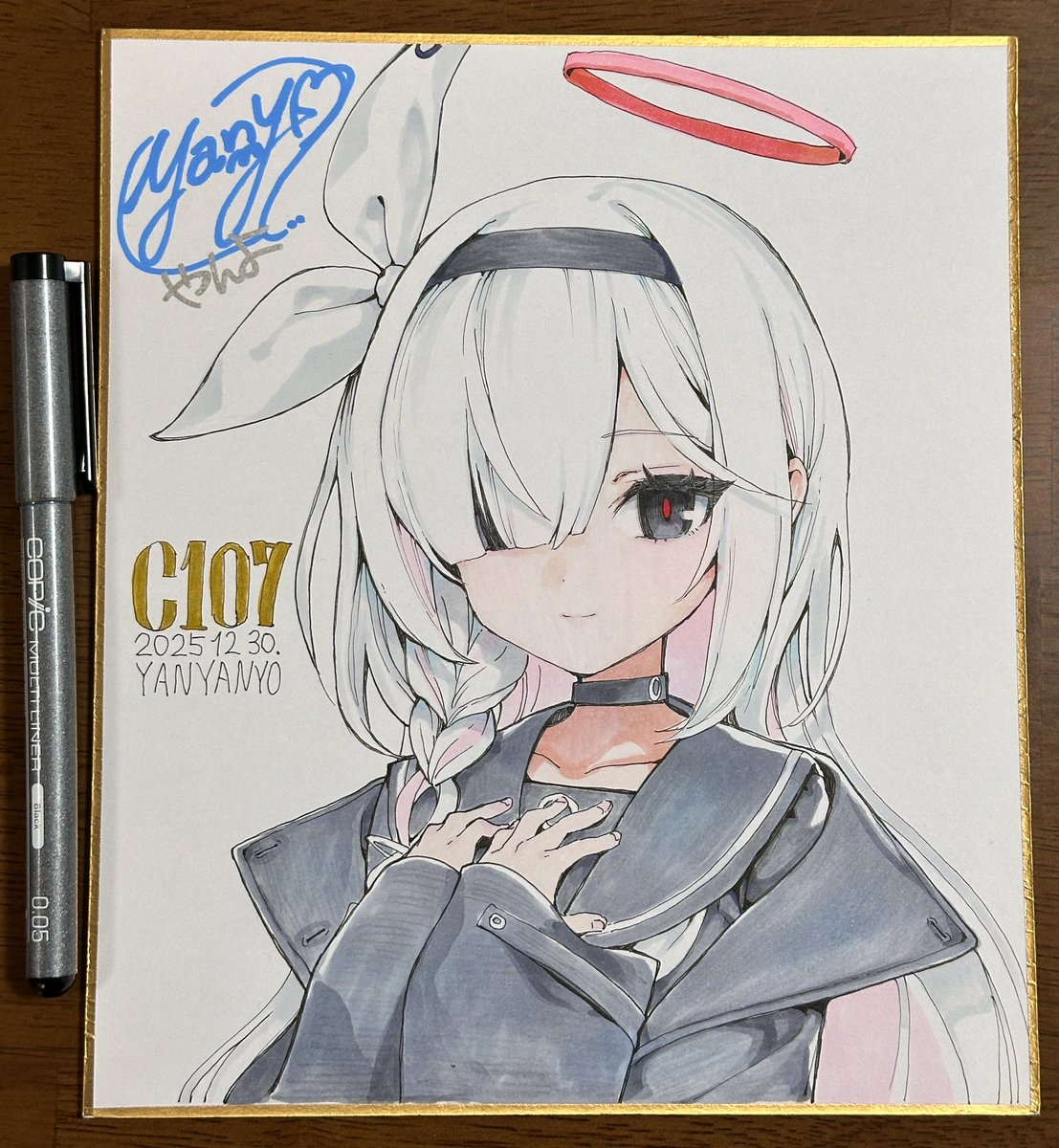 プラナちゃんの色紙描きました😇 