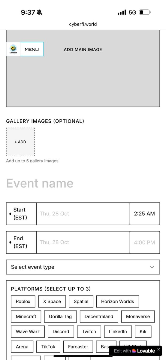 CyberfyApp's tweet image. Online events don’t fail.
Discovery fails.

CyberFi fixes the gap.

#OnlineEvents #CyberFi #VirtualEvents #CreatorEconomy