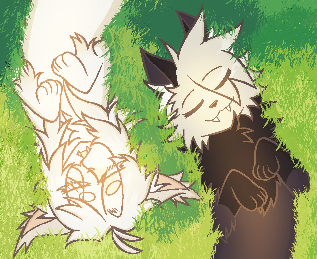 FluffAbyss's tweet image. Trying out lighting with some warrior kitties &amp;lt;3