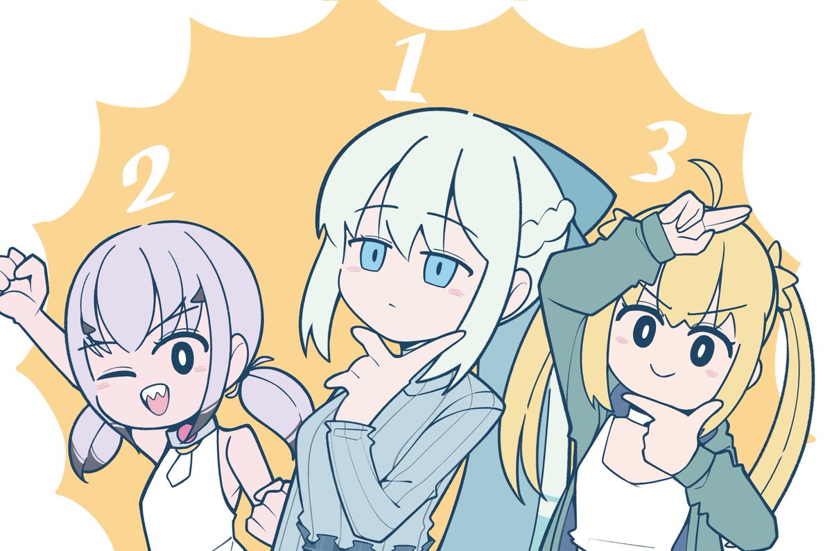 #FGO 
妖精指折りの3人