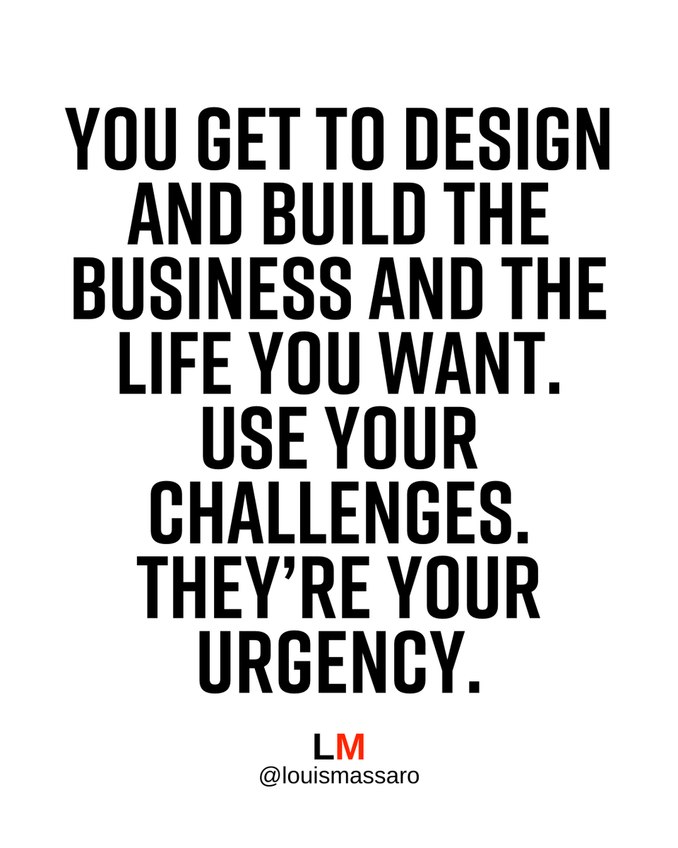 LouisMassaro's tweet photo. Don’t get pissed off. Stuff happens. Convince yourself that if things were always good, you wouldn’t have to be thinking about any of this.

Who do you want to be? What's the identity you want? 💪🚀 https://t.co/8zUTMD0qT2