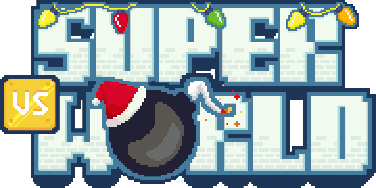 FlashpointGames's tweet photo. 🚨You can still get Super vs. World for $4.99 During the steam winter sale!

🎄Free Christmas theme pack!
👾Retro Side view brick-breaking, head-stomping action!
🎮Couch multiplayer for up to 8 players!

https://t.co/DcHllsp8a1

#CouchMultiplayer #SteamGames #SteamWinterSale #SteamSale