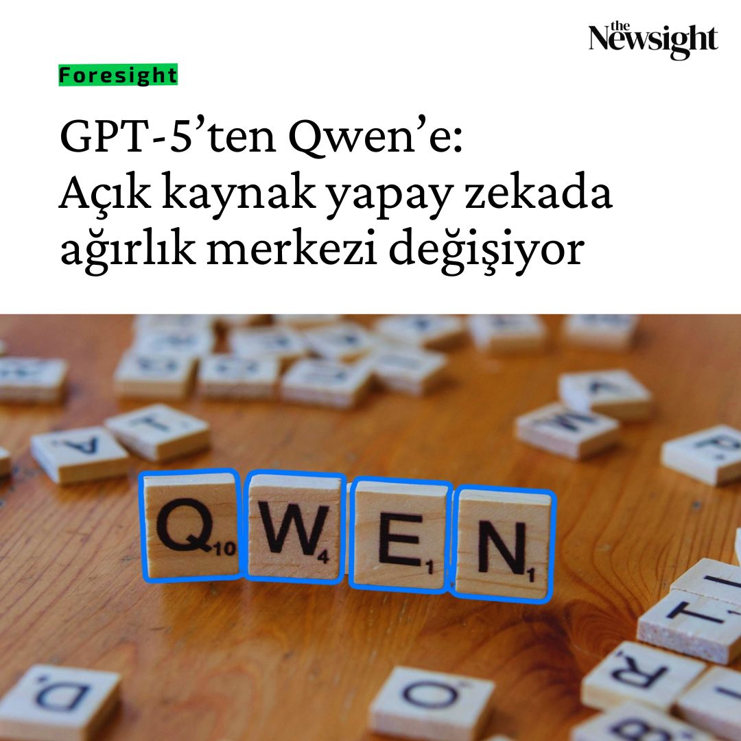 HuggingFace verileri, Çin merkezli açık modellerin indirme hacminde ABD’li muadillerini geride bıraktığını ortaya koyuyor. Bu tablo, yapay zekda yeni bir değerlendirme kriterini işaret ediyor: Modelin gücü değil, ekosistemde yarattığı etki...

🔗 thenewsight.com/foresight/gpt-…