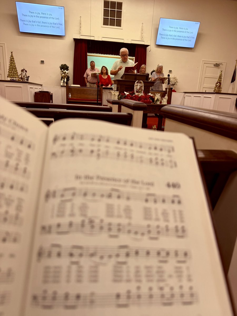 Was blessed to worship with my Mississippi family today with my dad leading the singing.