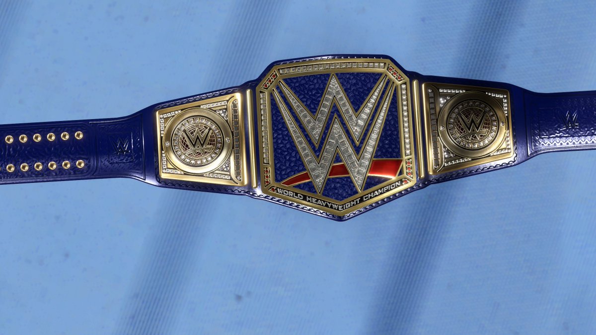 wr3d_network's tweet image. New Big Logo model mod in progress: 

-sharper/better main plate, no longer deforms around the waist 
-added more shine to the strap
-you can now change the strap color without it affecting the back (remains black) or the plates  

#WWE2K25