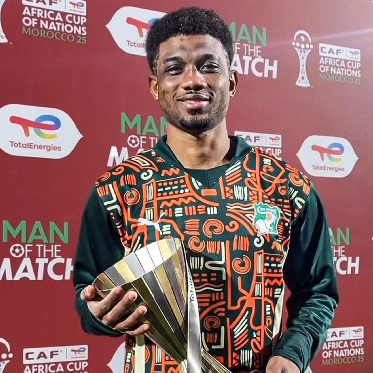 🚨🚨| OFFICIAL: Amad Diallo takes Man of the Match again! 🇨🇮🎖️

→ Man of the Match vs Mozambique
→ Man of the Match vs Cameroon