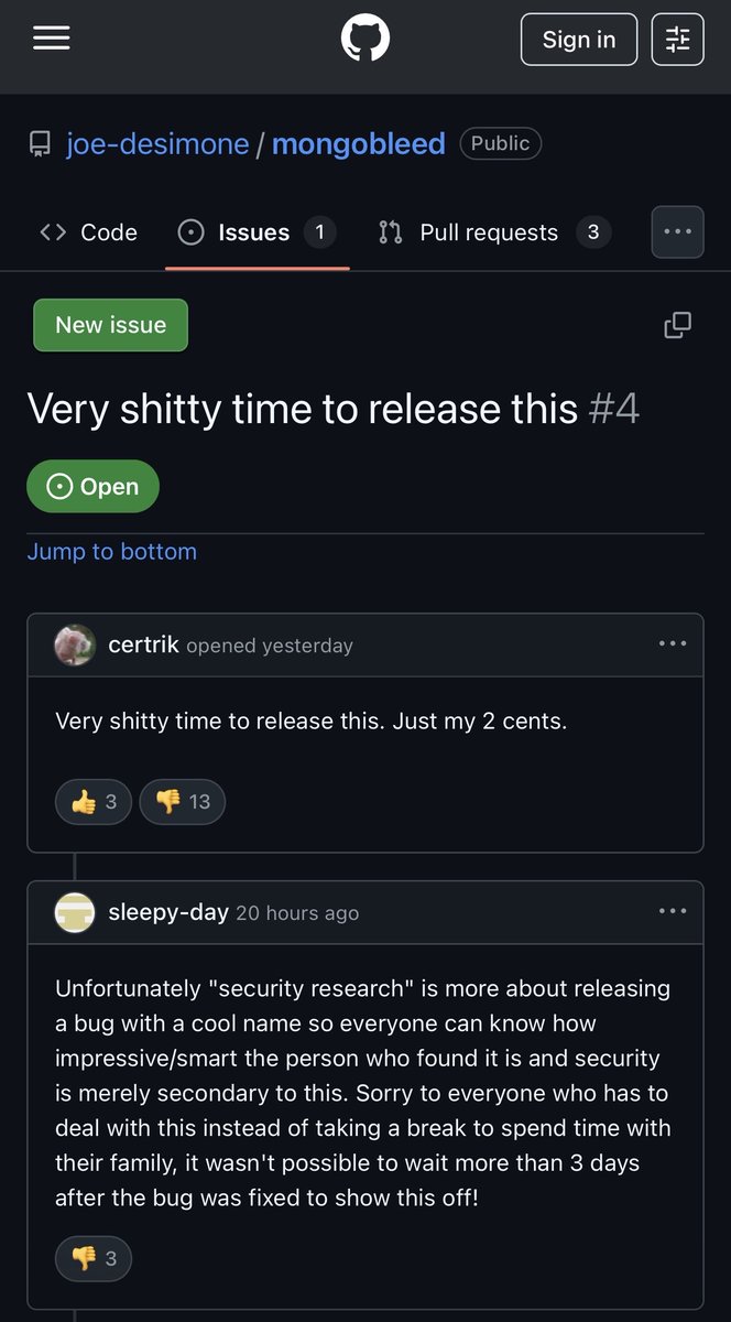 IntCyberDigest's tweet image. ‼️ Meet the guy almost everyone hates for releasing a PoC for a MongoDB unauthenticated memory leak exploit dubbed Mongobleed the day after Christmas.

This is allegedly the vulnerability used to breach Ubisoft, which led to the R6 chaos.