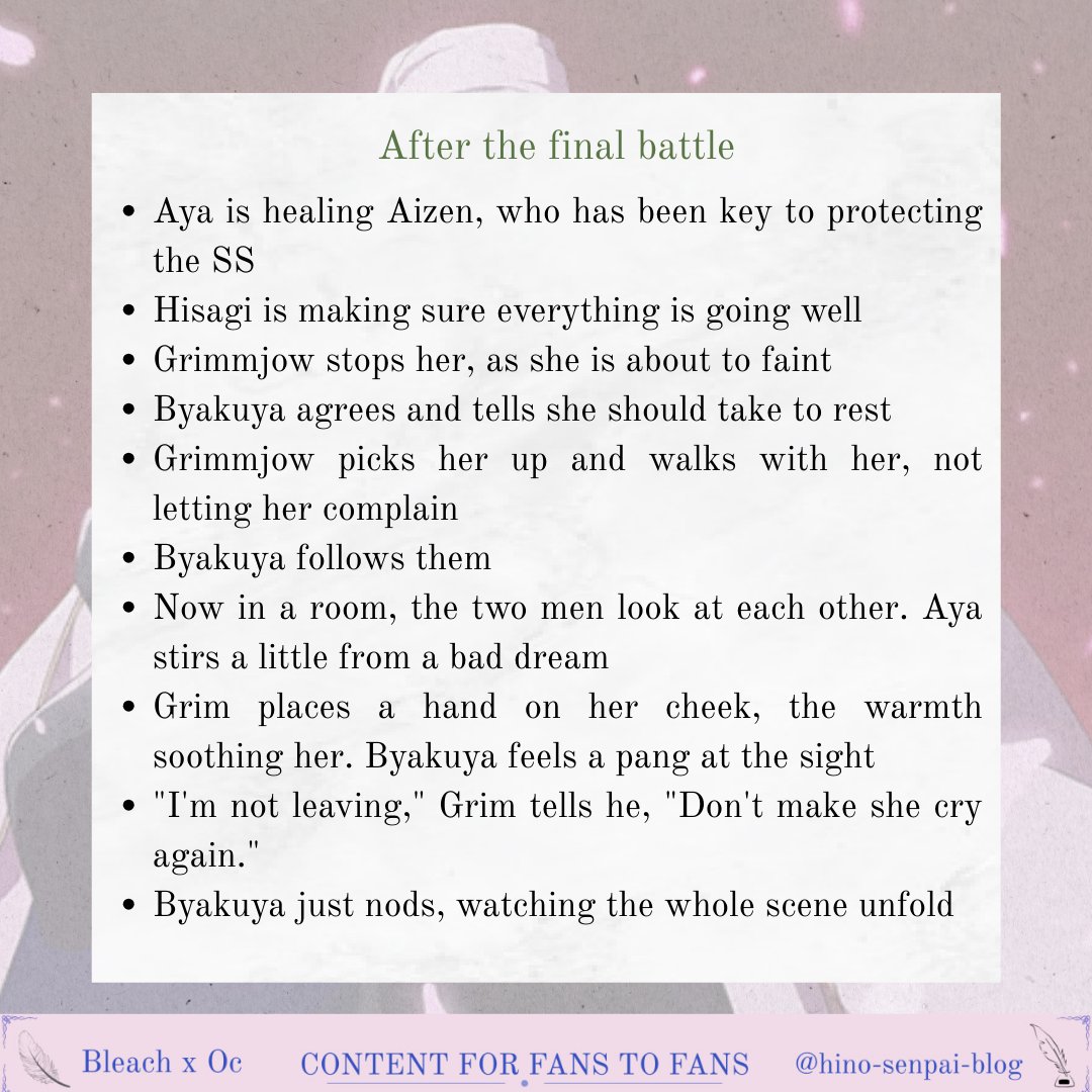 hinosenpai's tweet photo. After the final battle, the first frictions begin
#BleachOC #AyaShidou #yumetwt #loreoc #oclore #Ocxcanon https://t.co/ssJ8XpBMse