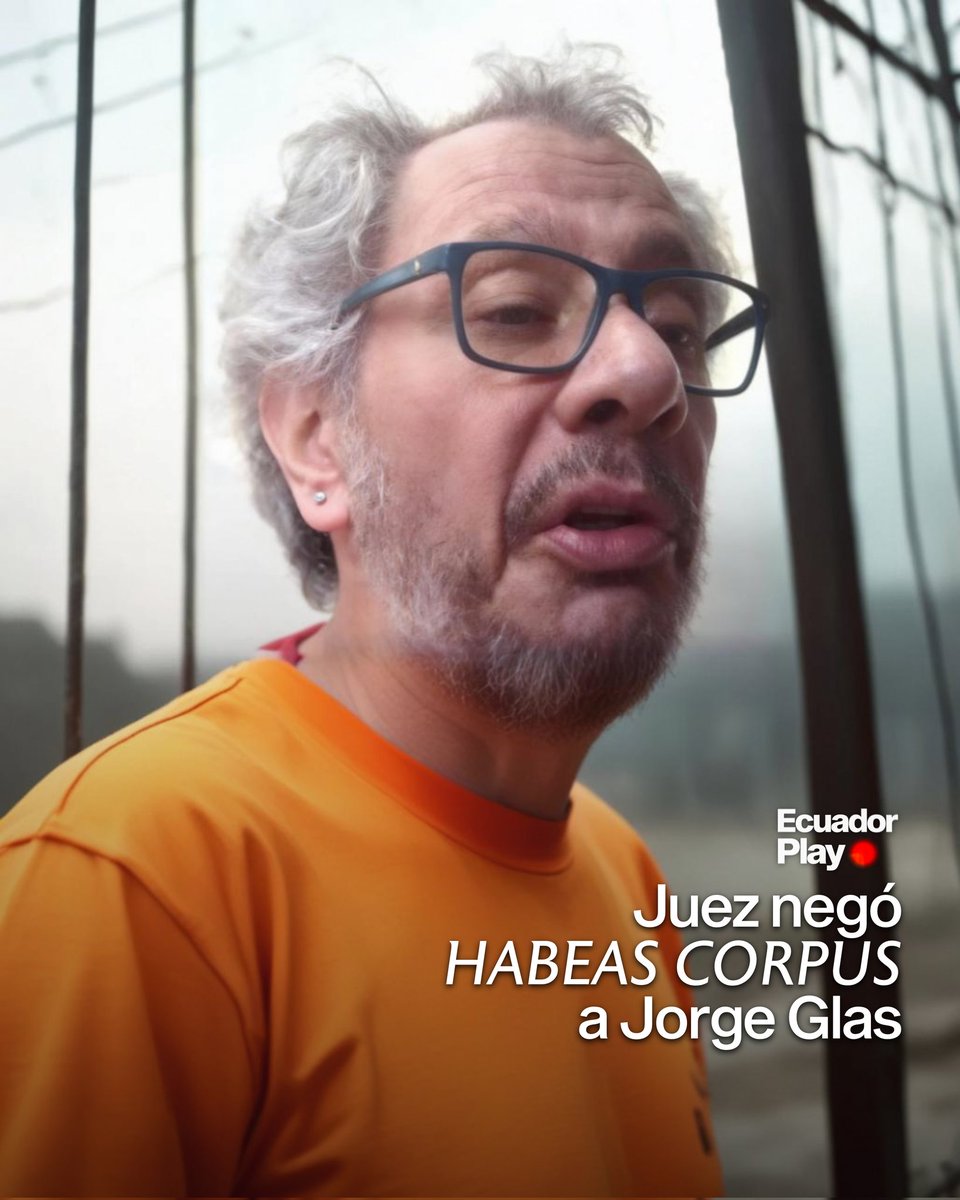 El Juez Jean Valverde, negó el requerimiento de Habeas Corpus a Jorge Glas, quien se encuentra detenido en la cárcel “El Encuentro”. 

La defensa de Glas exigía el traslado del exvicepresidente a un hospital o a un centro médico, debido a sus varias enfermedades.