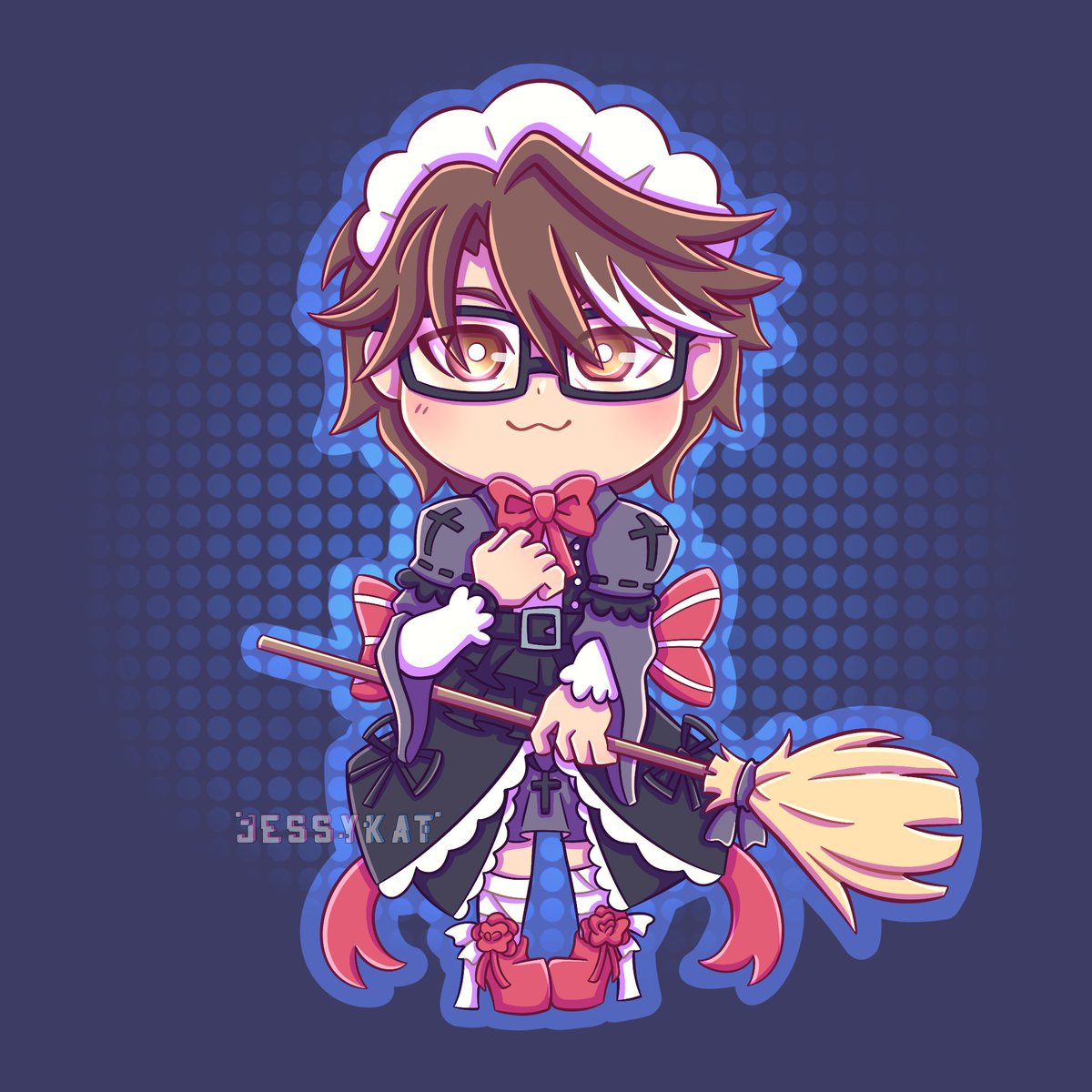 #weltyang #starrailfanart in a maid dress inspired by that one pop idle dress he wore that one time 👀 this was another design for amomomostudio #honkaistarrail rally