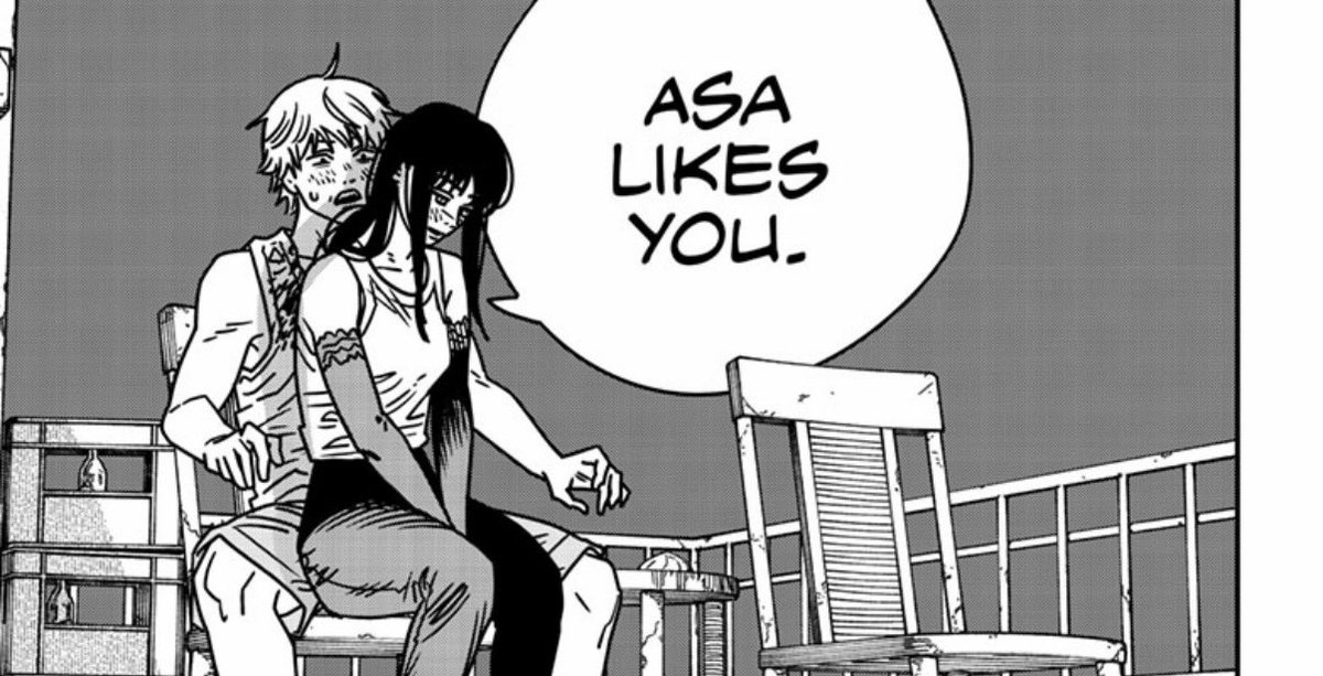 lulalunee's tweet image. I hate yoru so much this chapter makes me so sad yoru stole all of Asa’s firsts and seeing the empty chair signifying her absence makes me so sad. Yoru has taken EVERYTHING from her i can’t wait to see that fraud die