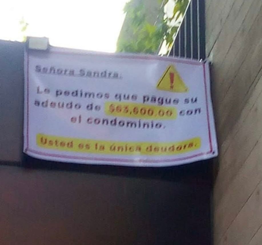 Oye <a href="/SandraCuevas_/">Sandra Cuevas</a> paga tu deuda de tu departamento en Santa María la Ribera. Nada más faltas tú.