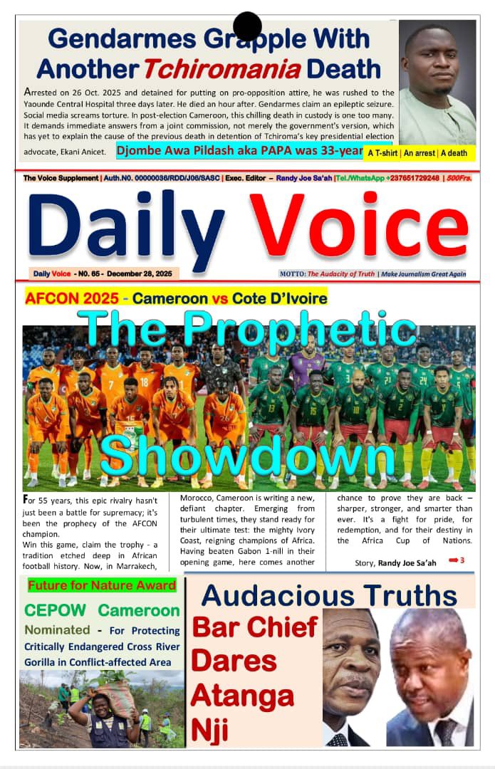 dfontoh's tweet photo. We’re honored to be featured by Daily Voice following our nomination for the Future For Nature Foundation Award 🌍
#Cameroon
#FutureForNature
#CrossRiverGorilla
#CommunityConservation
#BiodiversityProtection
#AfricanConservation
#GrassrootsConservation
#HopeForNature https://t.co/Hy4WcElNaY