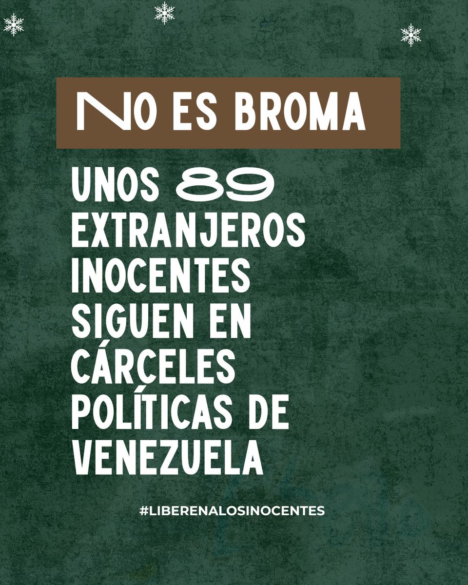 clippve's tweet photo. Al menos 89 personas extranjeras inocentes siguen presas en #Venezuela. 

La arbitrariedad no reconoce fronteras. 

#LiberenALosInocentes