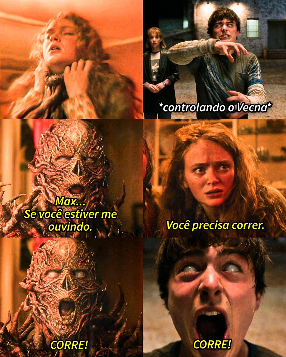 jlinzombie's tweet image. Agora vamos falar de uma cena boa.
Will controlando o Vecna e salvando a Max.