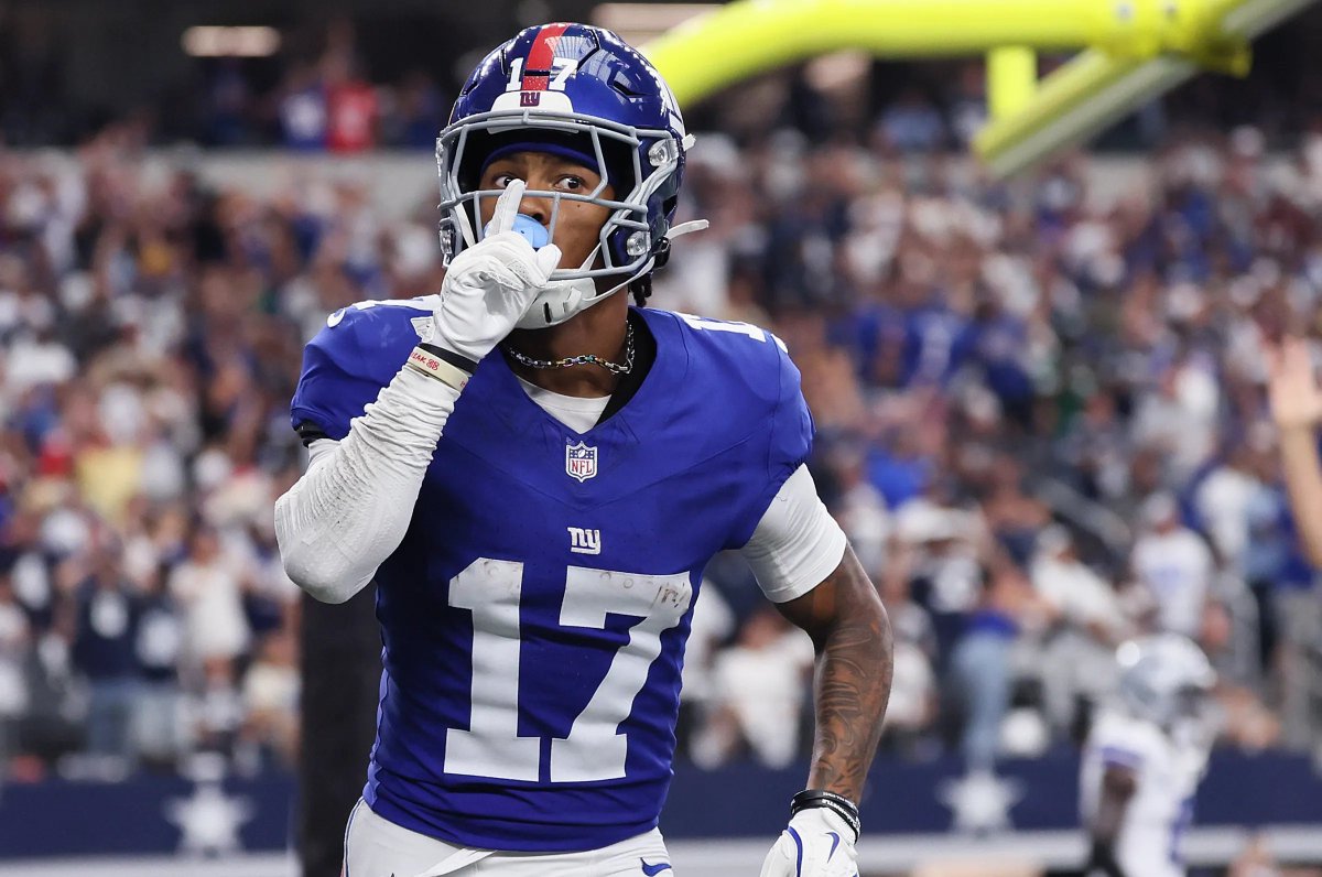 Wan'Dale Robinson has now surpassed 1000 receiving yards.

The first time in his career.