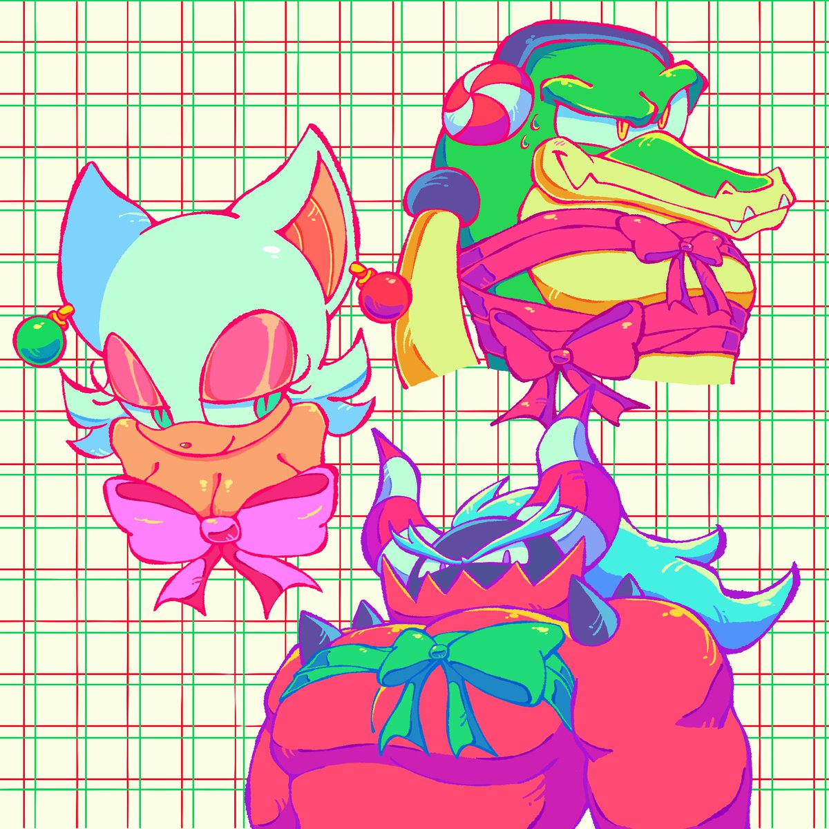 little late but happy holidays everyone!
#RougeTheBat #vectorthecrocodile #zavok