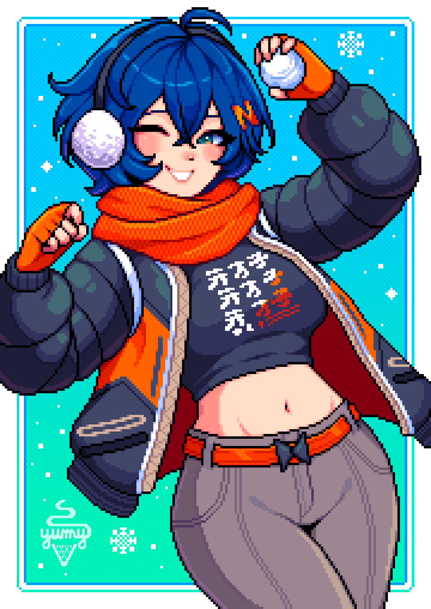 Winter Belle ❄️🧣
#pixelart #ドット絵 #zzzero