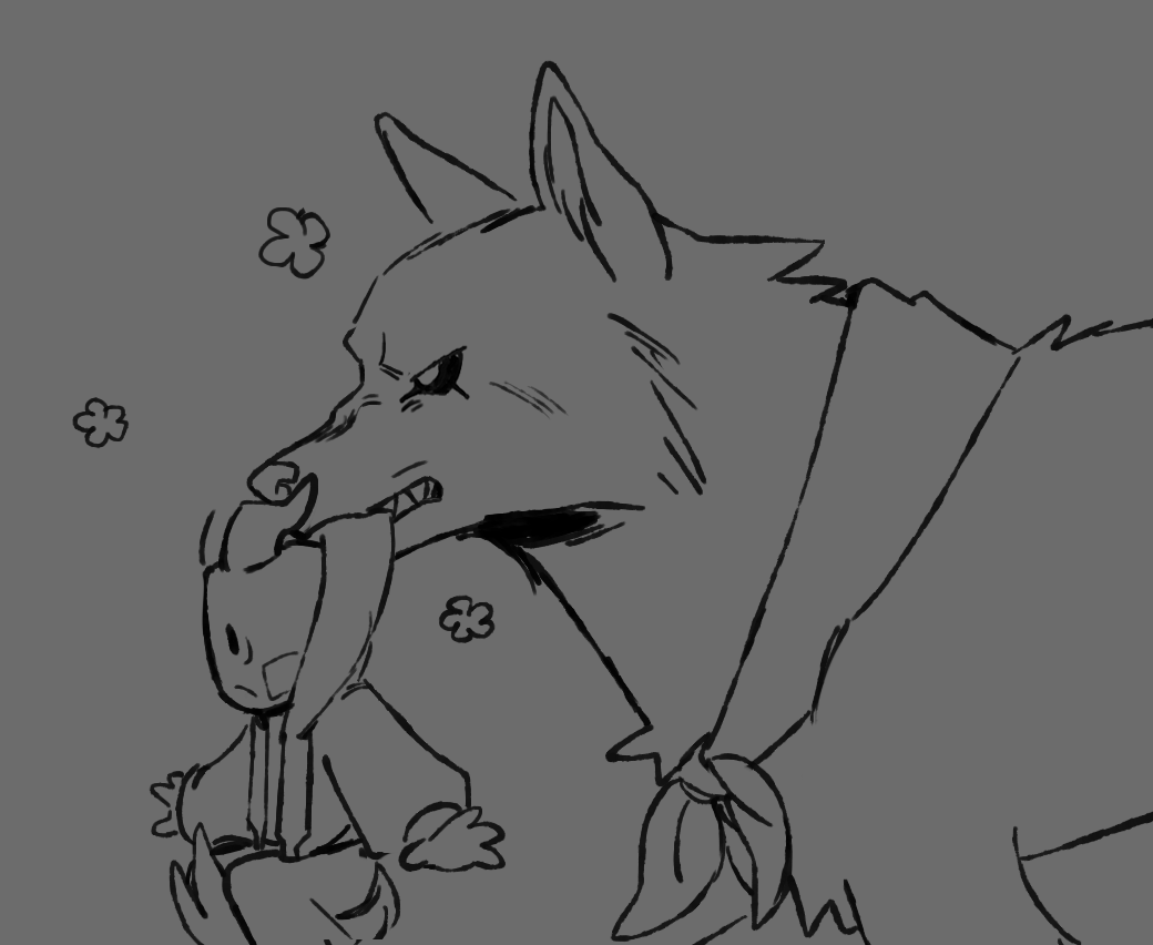 _snowysweets's tweet photo. also this wolf and coil thing i was gonna color but i no longer want to okbye #phighting https://t.co/yppDDCWv4F