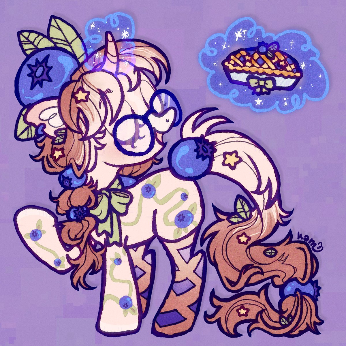 🫐🥧 blueberry beret

💖💬🔁 all engagement is noticed, appreciated, &amp; loved -- tysm !!!

🔖#mlptwt #art #oc