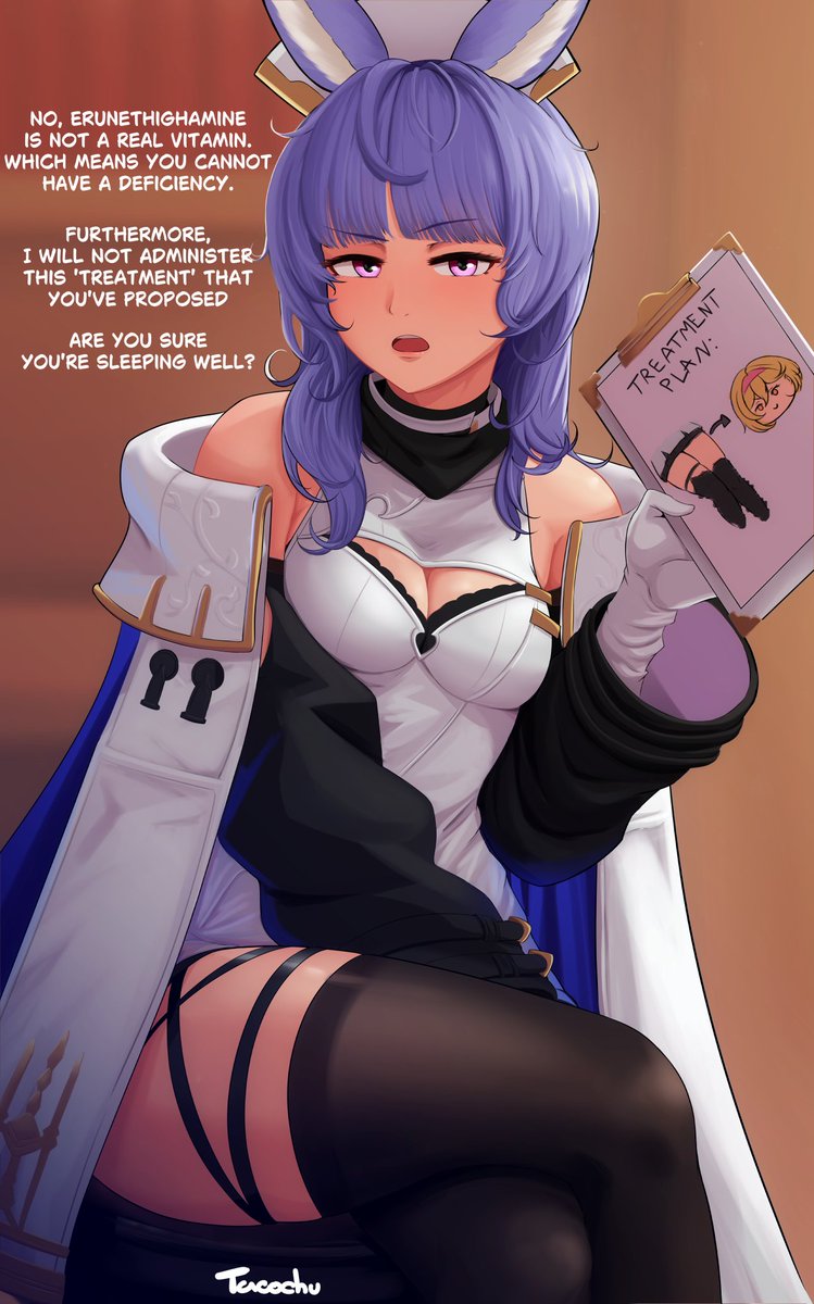 tacochuart's tweet image. guys my doctor is so mean to me #granbluefantasy #gbf #グラブル #ティコ