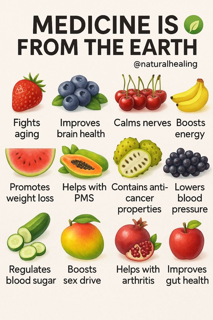 food_health_joy's tweet photo. True Medicine Comes From Earth 🍒 https://t.co/3RyPJ6xPI2