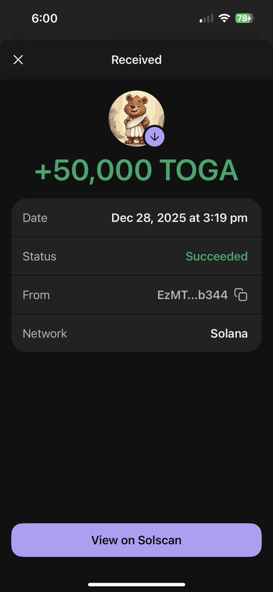 CryptoDojo's tweet image. Received 50,000 $TOGA Airdrop today🚀🚀

Thank you @cryptoequip 🔥🔥